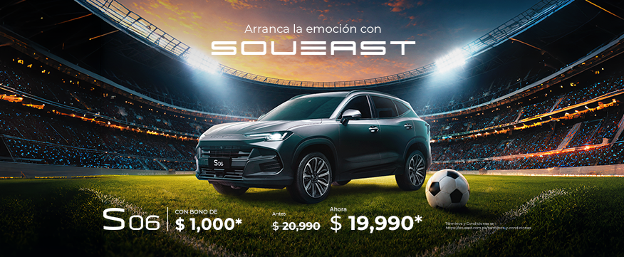 Arranca la emoción con soueast bono $1000